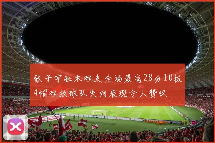 张子宇独木难支全场最高28分10板4帽难救球队失利表现令人赞叹